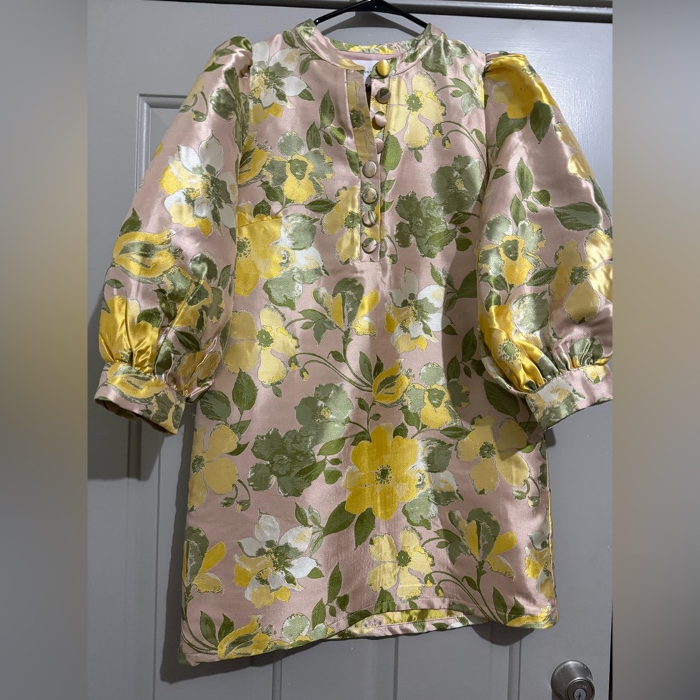 POMANDER PLACE small Daylily Jacquard Samantha Dress EUC - Picture 5 of 11